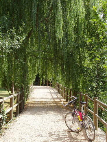 Percorso ciclopedonale nel Parco fluviale del Tordino a Teramo